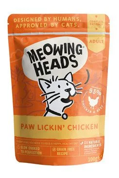 Kapsička MEOWING HEADS Paw Lickin’ Chicken 100 g