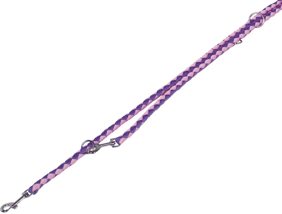 Nobby CORDA kulaté přepínací vodítko L-XL 200m/18mm fialová