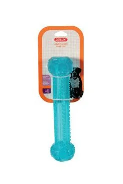 Hračka pes kost TPR POP STICK Zolux 25cm tyrkys