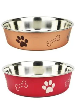 Miska nerez tlapka+kost Mix barev 1,4l 21cm TR