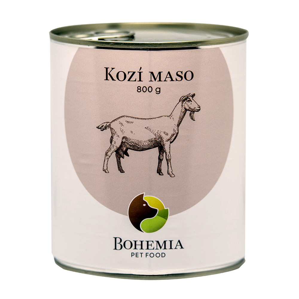 Bohemia Pet Food BOHEMIA Kozí maso ve vlastní šťávě 800g