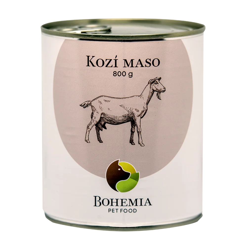 Bohemia Pet Food BOHEMIA Kozí maso ve vlastní šťávě 800g