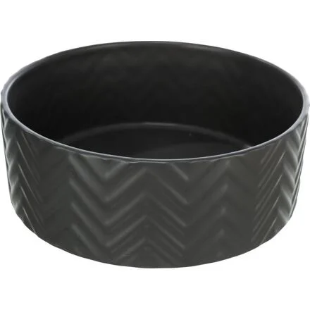 Keramická miska vroubkovaná, černá, 0.4l, 13cm