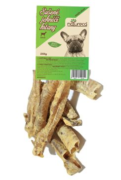 NATURECA pochoutka Jehněčí hrtany sušené  250g