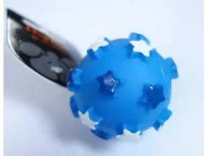 HRAČKY SALAČ Míček s hvězdičkami - VINYL 6cm (100/1)