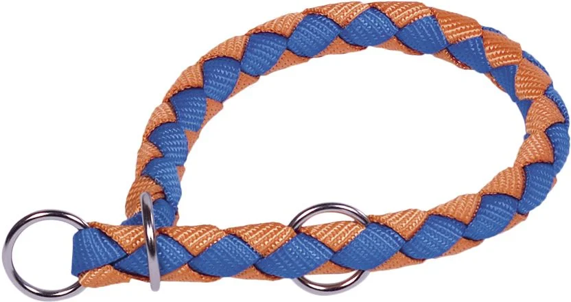 Nobby CORDA polostahovací kulatý obojek S-M oranžová