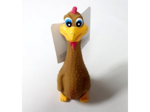 HRAČKY SALAČ Kohout pískací - LATEX 19cm (166/1)