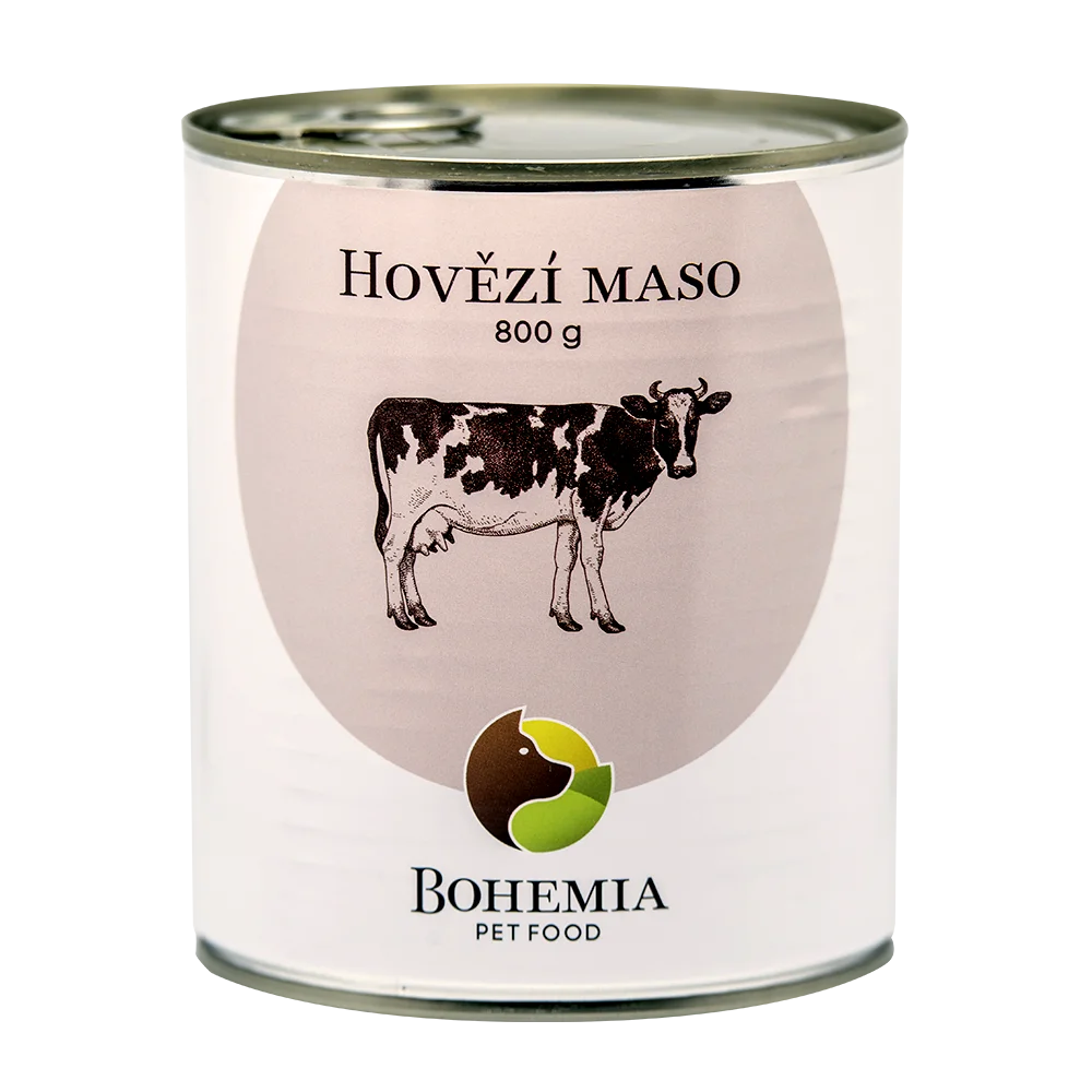 Bohemia Pet Food BOHEMIA Hovězí maso ve vlastní šťávě 800g