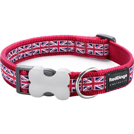 Obojek RD 12 mm x 20-32 cm - Union Jack Flag