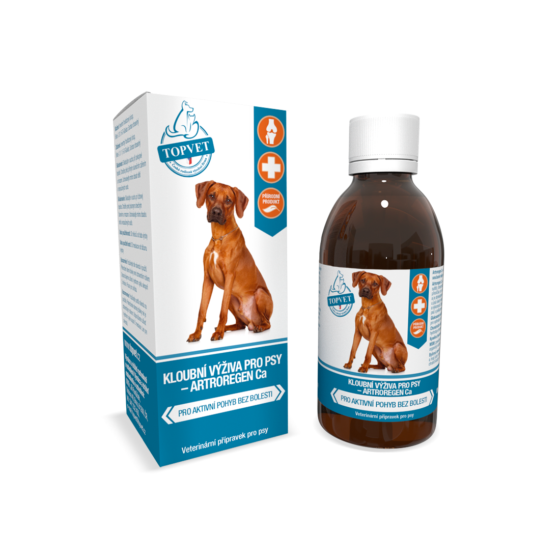 Kloubní výživa sirup pro psy TOPVET 200ml