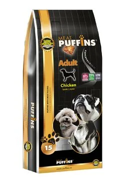 Puffins Adult s kuřecím masem 15 kg