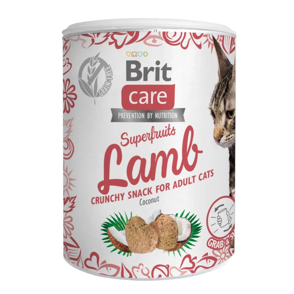BRIT Care Cat Snack Superfruits Lamb with Coconut 100 g