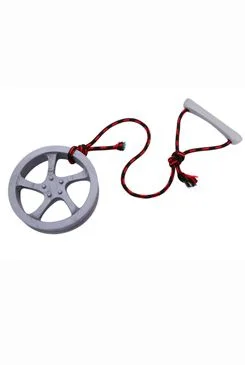 Hračka pes Disk ALU přetahov. plovací Vanil. malý