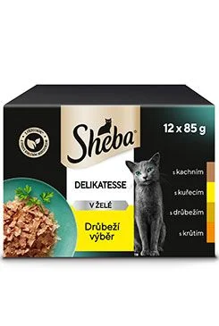 Sheba Delikatesse Drůbeží Výběr v Želé - 12x85g