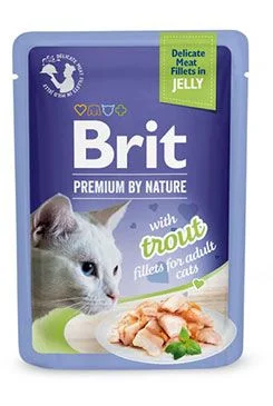 Brit Premium Cat D Fillets in Jelly with Trout 85 g - 1 ks