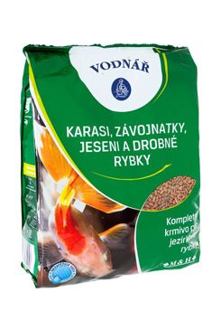 VODNÁŘ Krmivo pro karasi, závojnatky, jeseni a malé rybky 4 kg