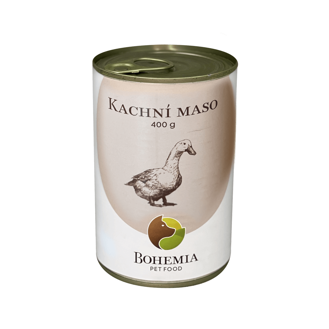 Bohemia Pet Food BOHEMIA Kachní maso ve vlastní šťávě 400g