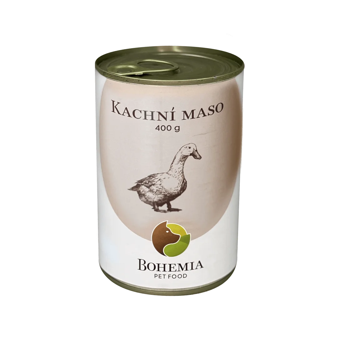 Bohemia Pet Food BOHEMIA Kachní maso ve vlastní šťávě 400g