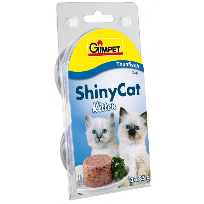 Gimpet kočka konz. ShinyCat Junior tuňák 2x70g