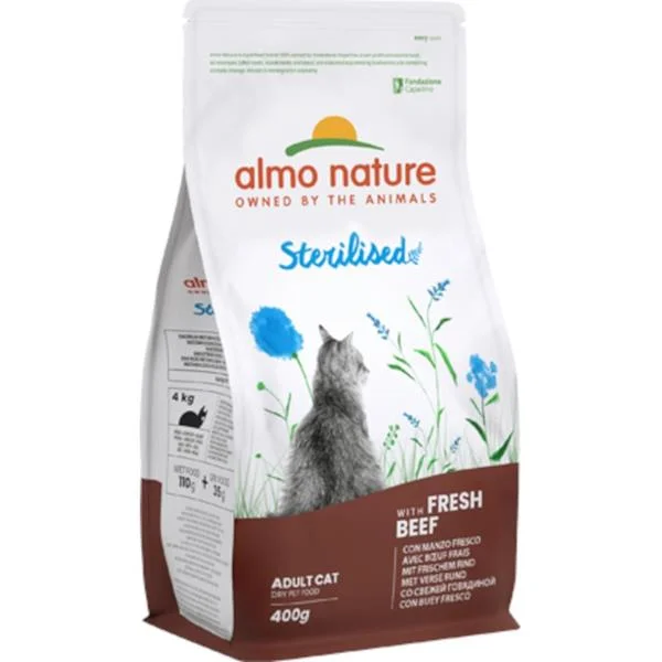 Almo Nature cat Sterilised hovězí 400g