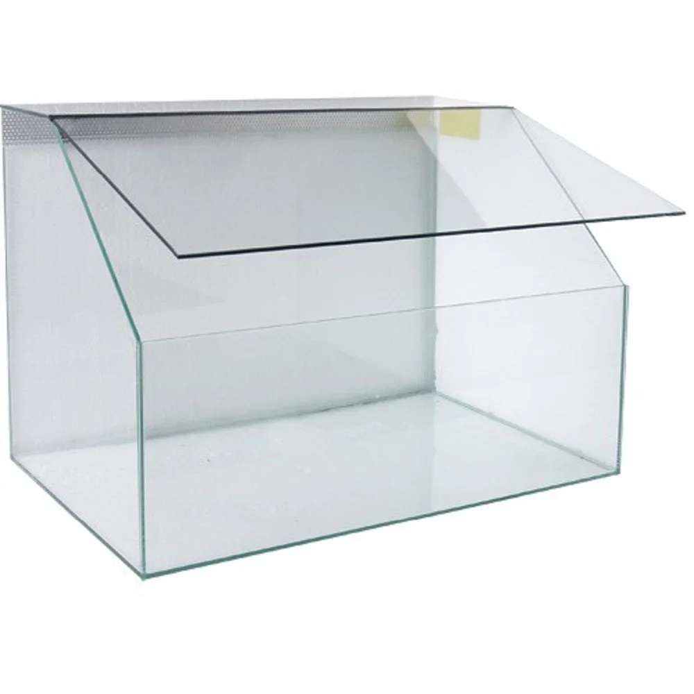 Terárium šikmé pro plazy a obojživelníky, 50x30x35cm - teraristika