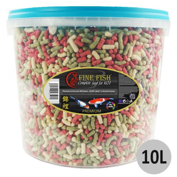 Jumbo KOI FINE FISH KOI Sticks 10 litrů vědro