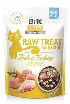Brit Care Raw Treat Hair&Skin 40g - Fish/Turkey