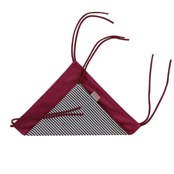 Samohýl Exclusive Pelech dr.savec závěsný S, černobílé proužky, tm.růžový velvet 23x23cm