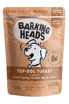 BARKING HEADS Top Dog Turkey kapsička 300 g