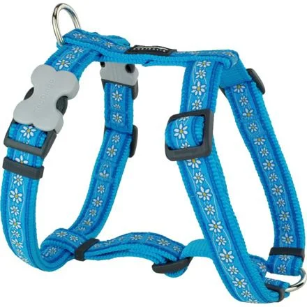 Postroj RD 25 mm x 71-113 cm - Daisy Chain Turq.