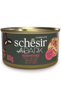 Schesir Cat konz. After Dark Wholefood kuře/hovězí  80 g