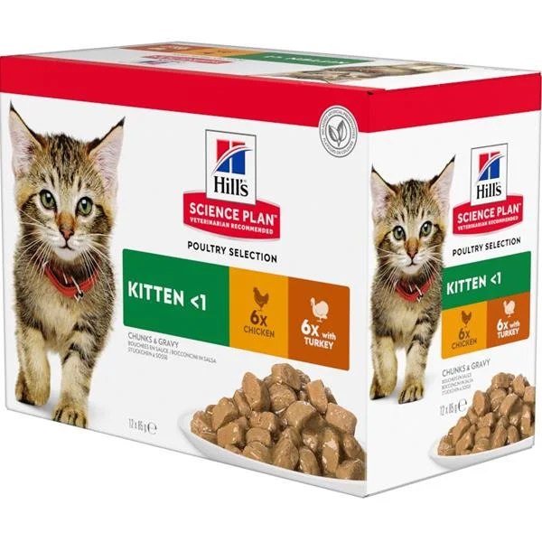 Hill's Fel. kapsa Kitten Chicken&Turkey(12x85g)