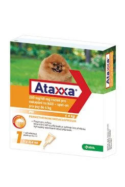 ATAXXA Spot-on Dog S 200mg/40mg 0,4 ml 1 pipeta