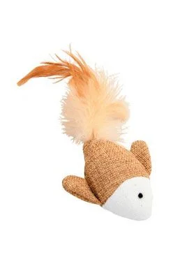 Hračka kočka ryba 7,5cm textil Zolux 1 ks