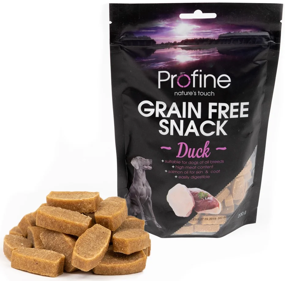 Profine Grain Free pamlsky pro psy bez obilovin s kachnou a brambory, 200g