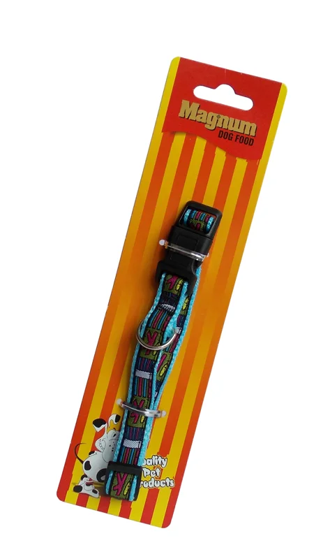 Magnum Obojek pro psy modrý 15mm x 25-40cm