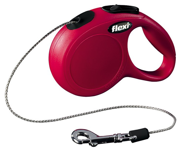Flexi.de Vodítko Flexi Classic XS 3m (max 8kg) lanko červená