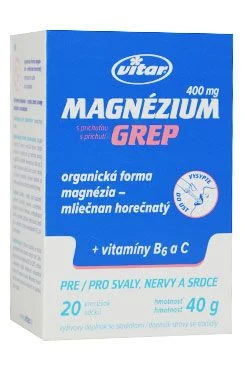 Enervit Vitar Magnézium 400 mg 20 sáčků - grep