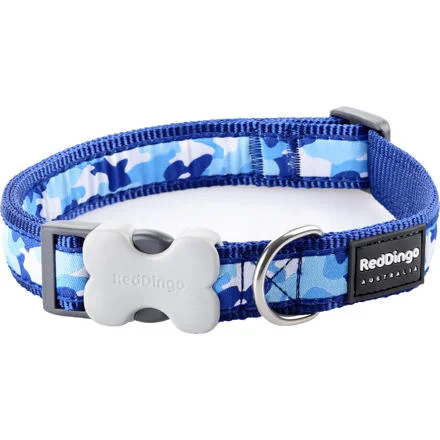 RedDingo Obojek Camouflage Navy - 2,0/30 až 47cm