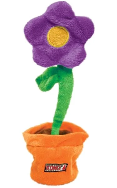 Hračka textil KONG Puzzlements Flower in Pottle