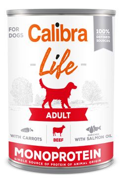 Calibra Dog Life  konz.Adult Beef with carrots 400 g