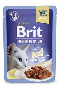 Brit Premium Adult Fillets in Jelly 85g - Hovězí