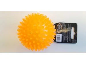HRAČKY SALAČ Míček s bodlinkami nepískací - oranžový TPR