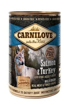 Konzerva CARNILOVE Dog Wild Meat Salmon & Turkey 400 g