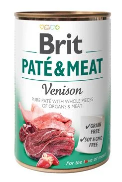Konzerva BRIT Paté & Meat Venison 400 g