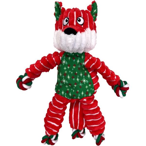 Hračka vánoč. KONG Holiday Floppy Knots Fox S/M