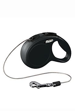 Vodítko FLEXI Classic NEW lanko 3 m/ 8 kg černá