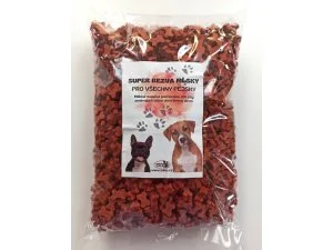 FRIGERA NV. Kostičky hovězí 2,5kg sáček - poloměkký pamlsek