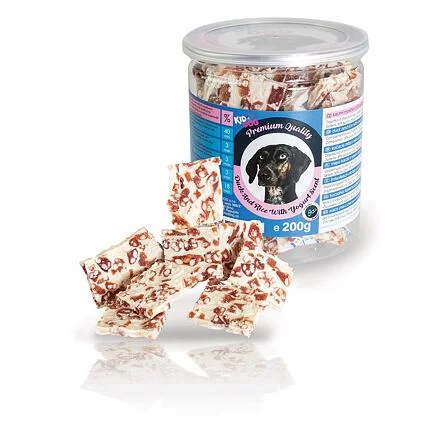 KIDDOG kachní masíčko s rýží a jogurtovou náplní - PREMIUM QUALITY 200 g dóza 1 dóza