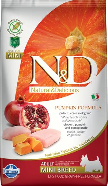 N&D Pumpkin DOG Adult Mini Chicken&Pomegranate 2,5 kg